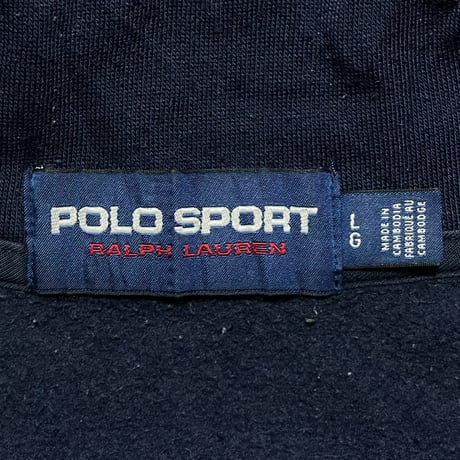 POLO SPORT RALPHLAUREN　"LOGO PRINTED" HARF-ZIP SWEAT