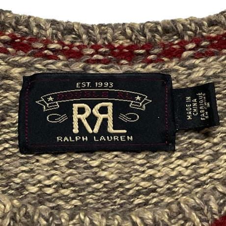 RRL RALPHLAUREN　"WOOL&COTTON" SWEATER