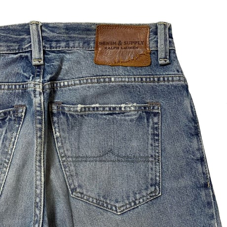 DENIM&SUPPLY RALPHLAUREN　"BUTTON FLY" DAMAGE DENIM
