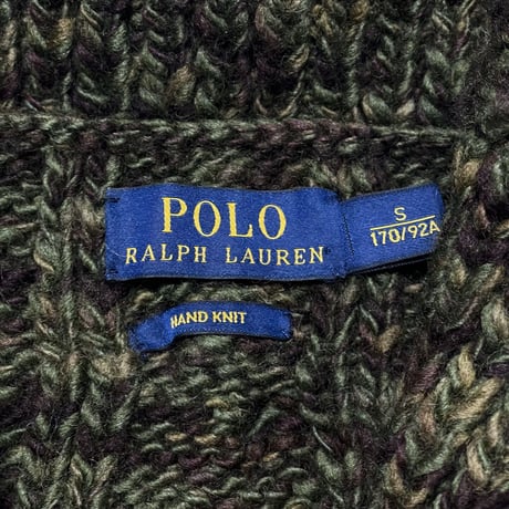 POLO RALPHLAUREN　 "HANDKNIT" CARDIGAN