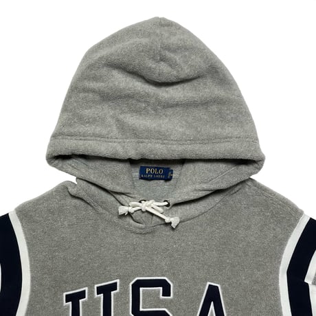 POLO RALPHLAUREN　"USA PATCH" FLEECE HOODIE