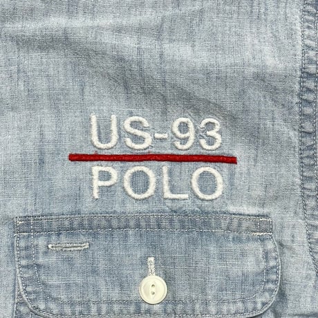 POLO RALPHLAUREN　"RL93 PATCH" CHAMBRAY SHIRT