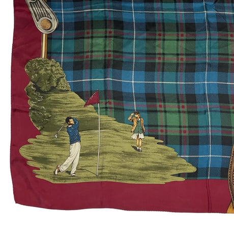 RALPHLAUREN　"GOLF" SILK BANDANNA