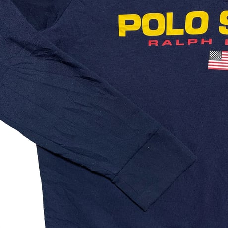 POLO SPORT RALPHLAUREN　"LOGO PRINTED" HARF-ZIP SWEAT