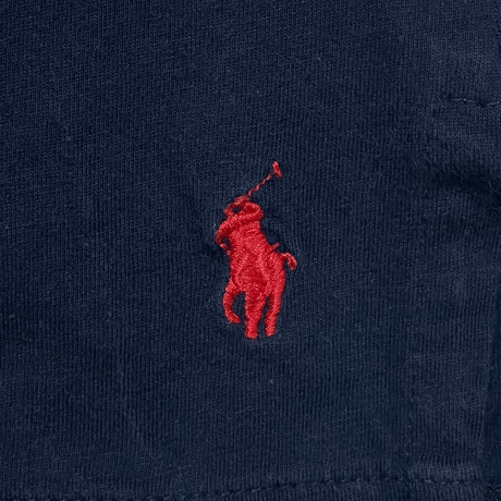 POLO RALPHLAUREN　"COTTON" OPEN COLLAR SHIRT