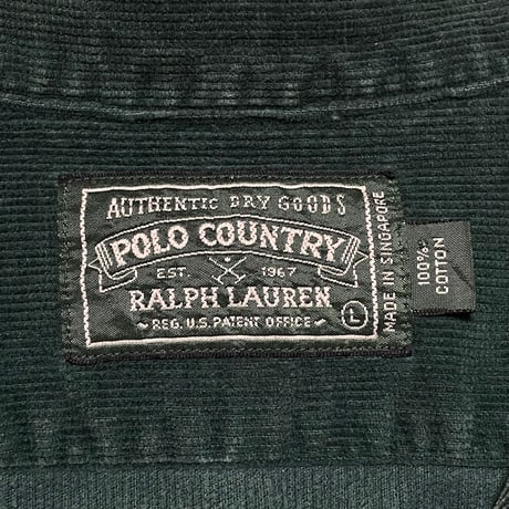 POLO COUNTRY RALPHLAUREN　"CORDUROY" CAMP SHIRT