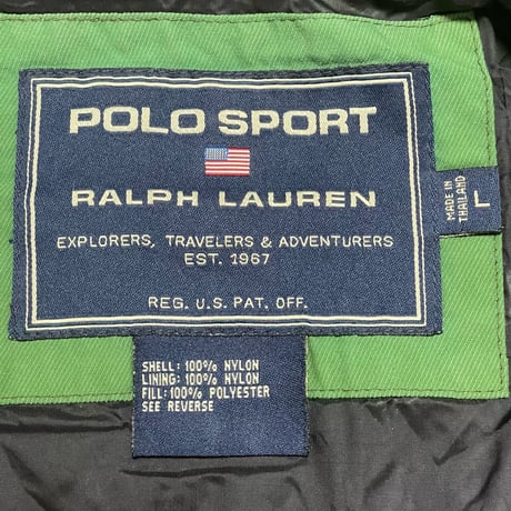 POLO SPORT RALPHLAUREN　"GREEN" PADDED JACKET
