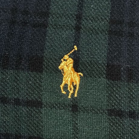 POLO RALPHLAUREN　"BLACK WATCH" COLLAR SWEAT