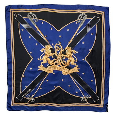 RALPHLAUREN　"LION" SILK BANDANNA