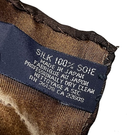 RALPHLAUREN　"TIGER" SILK BANDANA (MADE IN JAPAN)