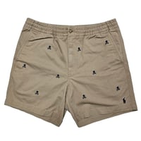 POLO RALPHLAUREN　"SKULL STRETCH CLASSIC FIT" BEIGE CHINO SHORTS