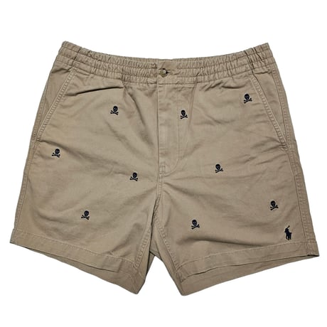 POLO RALPHLAUREN　"SKULL STRETCH CLASSIC FIT" BEIGE CHINO SHORTS