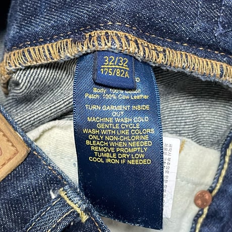POLO RALPHLAUREN　"VARICK SLIM STRAIGHT" DENIM PANTS