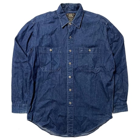 RRL RALPHLAUREN　"THREE STAR TAG" DENIM SHIRT (90s)