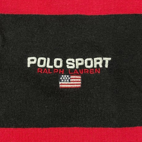 POLO SPORT RALPHLAUREN　"VERTICAL STRIPE" RUGBY SHIRT