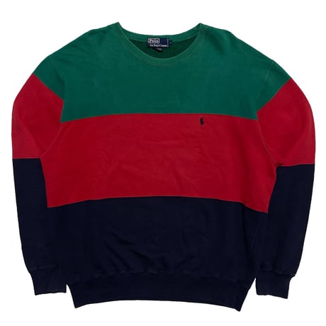 POLO RALPHLAUREN　"COLOR BLOCK" SWEAT