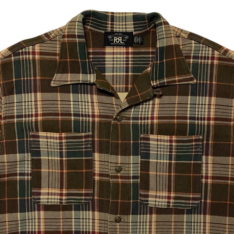 RRL RALPHLAUREN　"OPEN COLLAR" FLANNEL SHIRT