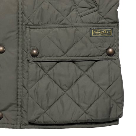 POLO RALPHLAUREN　"4-POCKET" QUILTING VEST
