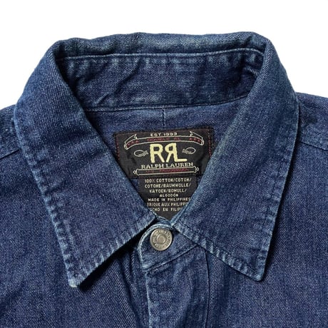 RRL RALPHLAUREN　"THREE STAR TAG" DENIM SHIRT (90s)