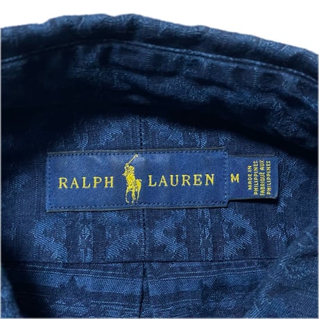 RALPHLAUREN　"INDIGO" BUTTON DOWN SHIRT
