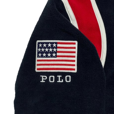POLO RALPHLAUREN　"P-WING" FLEECE STADIUM JACKET