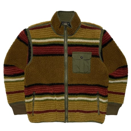 RRL RALPHLAUREN　"STRIPE" FLEECE JACKET