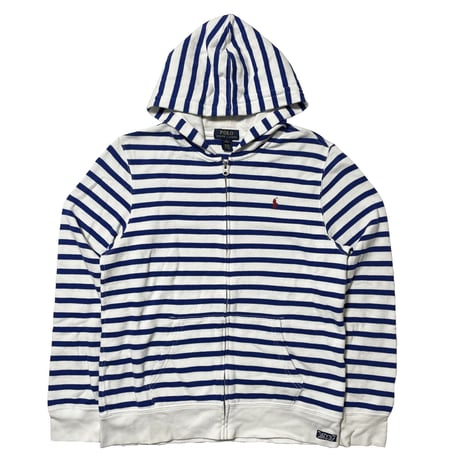POLO RALPHLAUREN　"HORIZONTAL STRIPES" ZIP-UP HOODIE (BOYS)