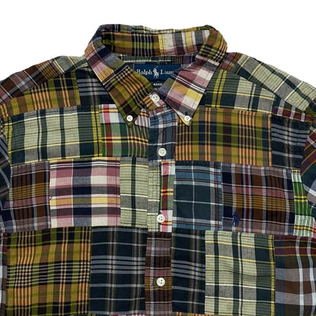 POLO RALPHLAUREN　"PATCH WORK" S/S SHIRT