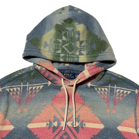 1POLO RALPHLAUREN　 "NATIVE" FLEECE HOODIE (M)