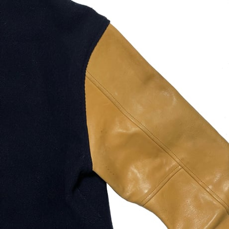 POLO RALPHLAUREN　 "LEATHER SLEEVE" STUDIUM JACKET