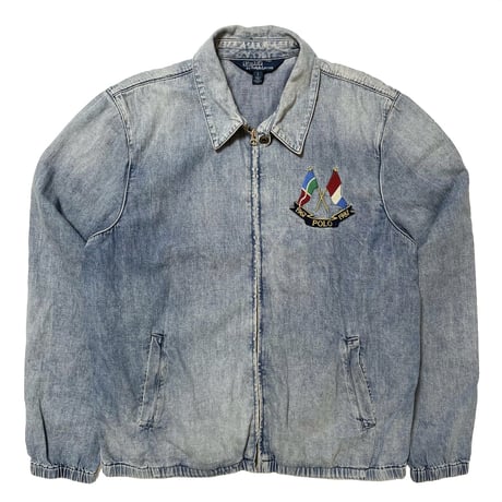 POLO RALPHLAUREN　"CROSS FLAG" DENIM SWING TOP