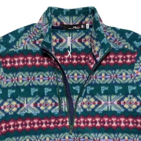 RLX RALPHLAUREN　"NATIVE" FLEECE HARF-ZIP JACKET