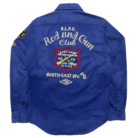 POLO RALPHLAUREN　 "R.L.P.C. Rod and Gun Club"  WORK SHIRT (Sサイズ)