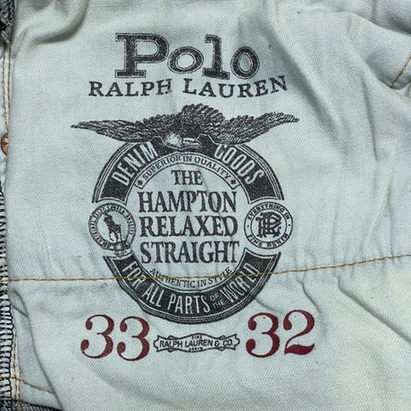 POLO RALPHLAUREN　"THE HAMPTON RELAXED STRAIGHT" DENIM