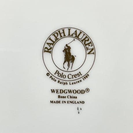 RALPHLAUREN×WEDGWOOD　"MADE IN ENGLAND" POLO CREST PLATE