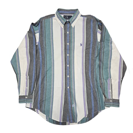 POLO RALPHLAUREN　"MULTI STRIPE BOTTON DOWN SHIRT" L/S SHIRT