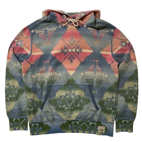 POLO RALPHLAUREN　"NATIVE" FLEECE HOODIE (L)