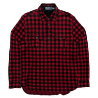 POLO RALPHLAUREN　"HARF BUTTON" FLANNEL SHIRT