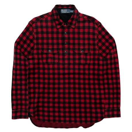 POLO RALPHLAUREN　"HARF BUTTON" FLANNEL SHIRT