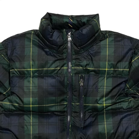 POLO RALPHLAUREN　"BLACK WATCK" DOWN JACKET