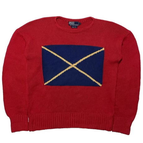 POLO RALPHLAUREN　"90s VINTAGE" HAND KNIT SWEATER
