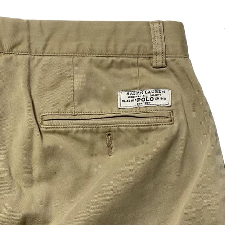 POLO RALPHLAUREN　"CLASSIC POLO CHINO" CHINO PANTS