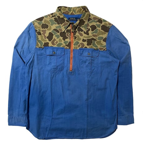 POLO RALPHLAUREN　"CAMOUFLAGE" HALF ZIP SHIRT