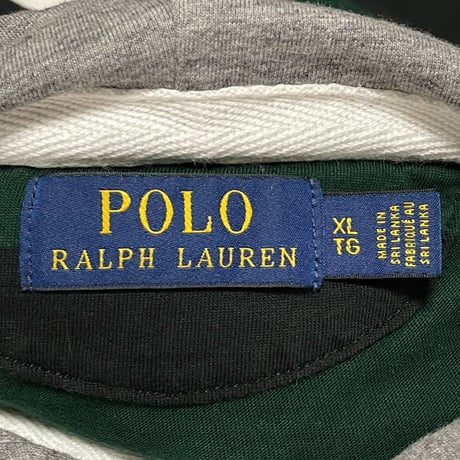 POLO RALPHLAUREN　"HOODIE CUSTOM" RUGBY SHIRT