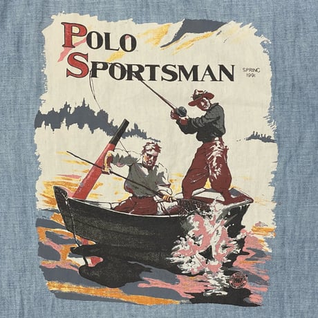 POLO RALPHLAUREN　"POLO SPORTSMAN" CHAMBRAY S/S SHIRT