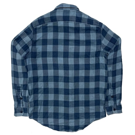 POLO RALPHLAUREN　"BUFFALO CHECK" FLANNEL INDIGO SHIRT