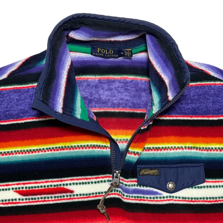 POLO RALPHLAUREN　"FLEECE NAVAJO" HARF-ZIP SWEAT