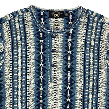 RRL RALPHLAUREN　"NATIVE" HENLEY NECK S/S TEE