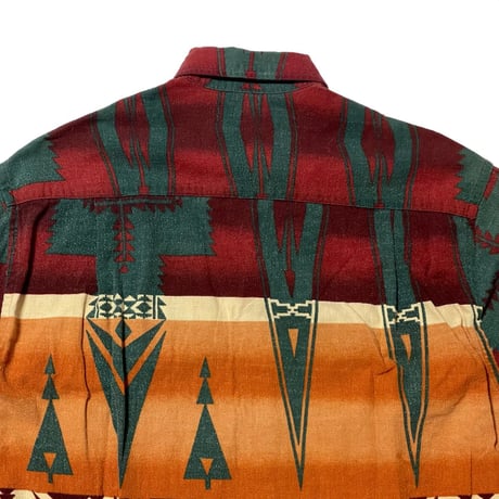 RALPHLAUREN　"NATIVE PATTERN" DOUBLE POCKET SHIRT