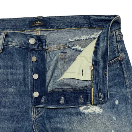 POLO RALPHLAUREN　"THE VARICK SLIM STRAIGHT" DENIM PANTS